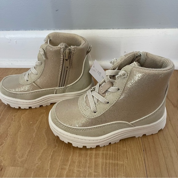 Carter's Girl's Betony Ankle Boots Khaki Winter Outdoor Shoes Booties Skiing - Picture 4 of 8